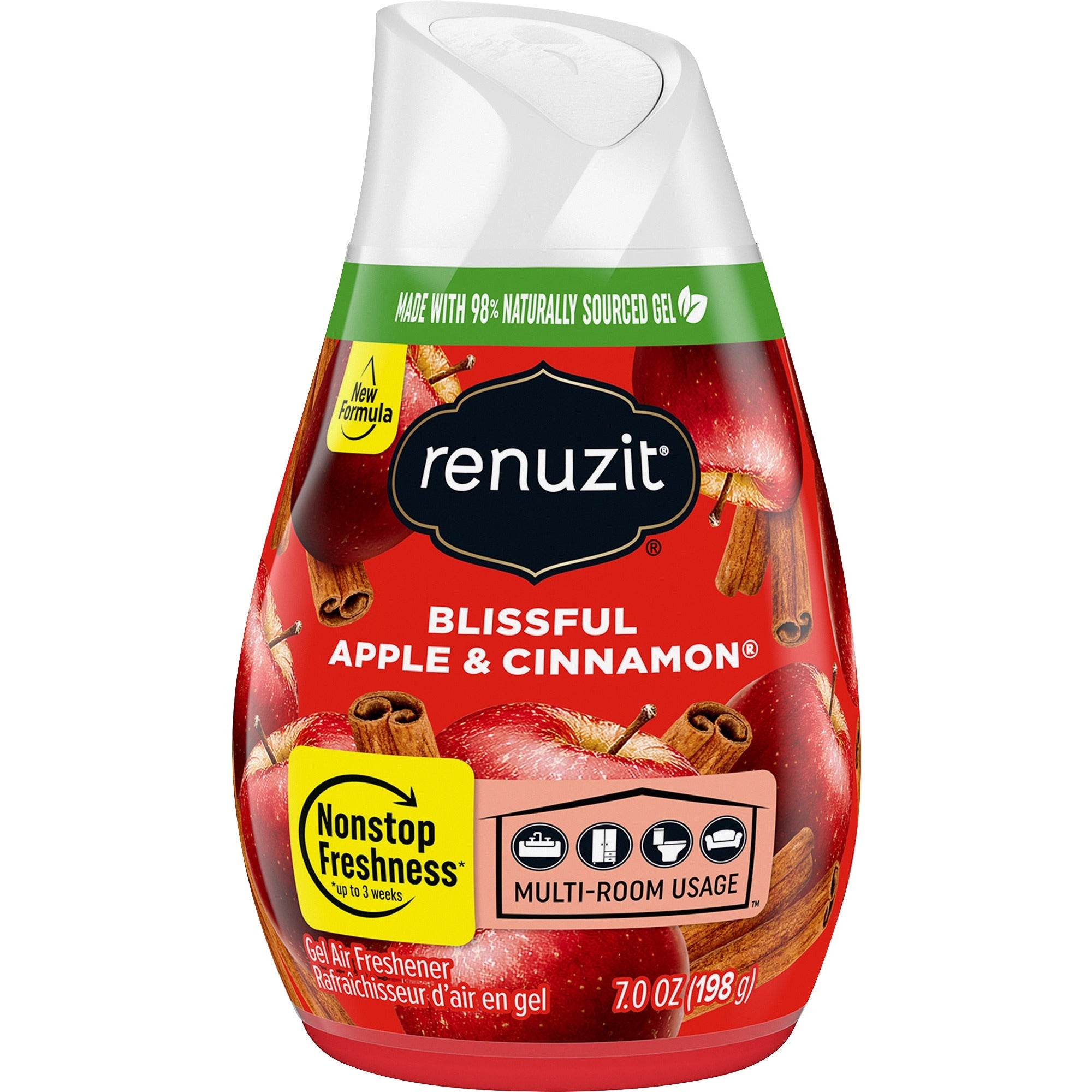 Adjustables Air Freshener, Apples and Cinnamon, 7 oz Cone, 12/Carton, Sold as 1 Carton, 12 Each per Carton