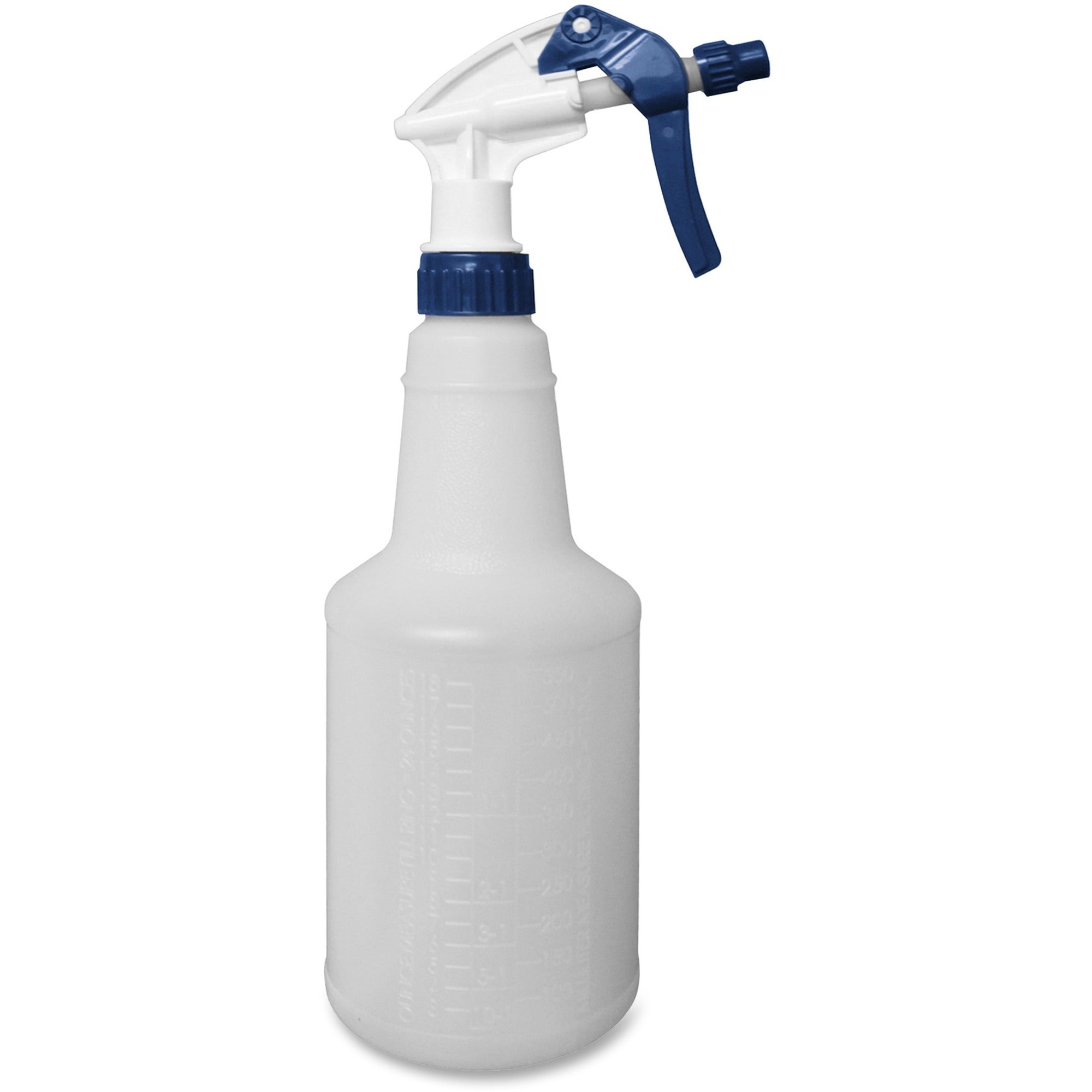 Impact Trigger Sprayer Bottle - 8.13" Hose - Adjustable Nozzle - 3 / Pack - Blue, White - 