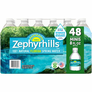 Deer Park Natural Spring Water - 8 fl oz (237 mL) - Bottle - 48 / Carton