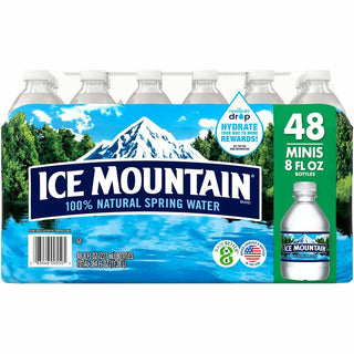 Deer Park Natural Spring Water - 8 fl oz (237 mL) - Bottle - 48 / Carton