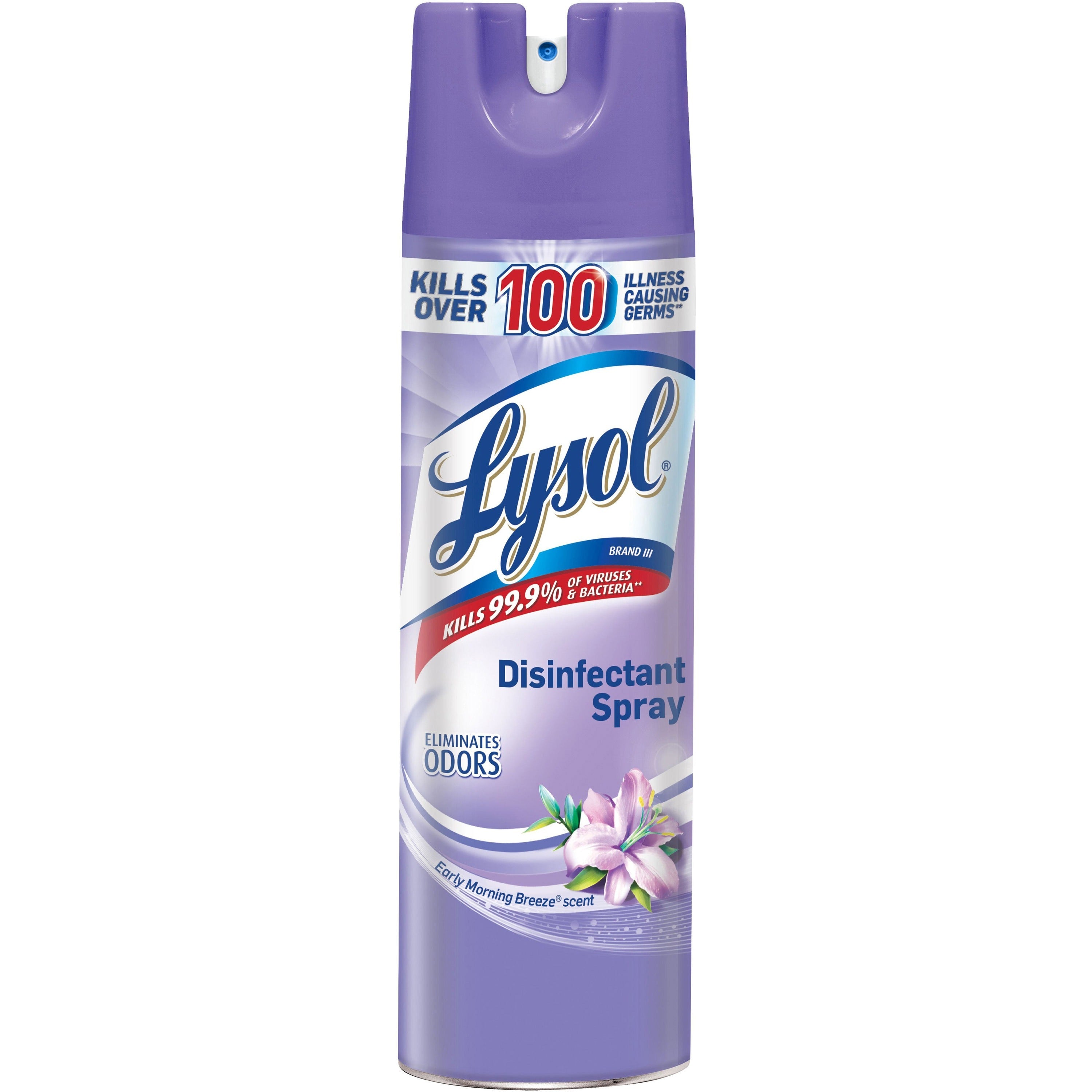 Lysol Early Morning Breeze Disinfectant Spray - For Multipurpose - 19 fl oz (0.6 quart) - Early Morning Breeze Scent - 1 Each - Antimicrobial, Anti-bacterial - Clear - 