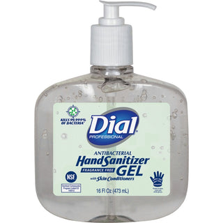 dial-professional-hand-sanitizer-16-fl-oz-4732-ml-pump-bottle-dispenser-kill-germs-bacteria-remover-hand-moisturizing-clear-fragrance-free-dye-free-8-carton_dia00213 - 2