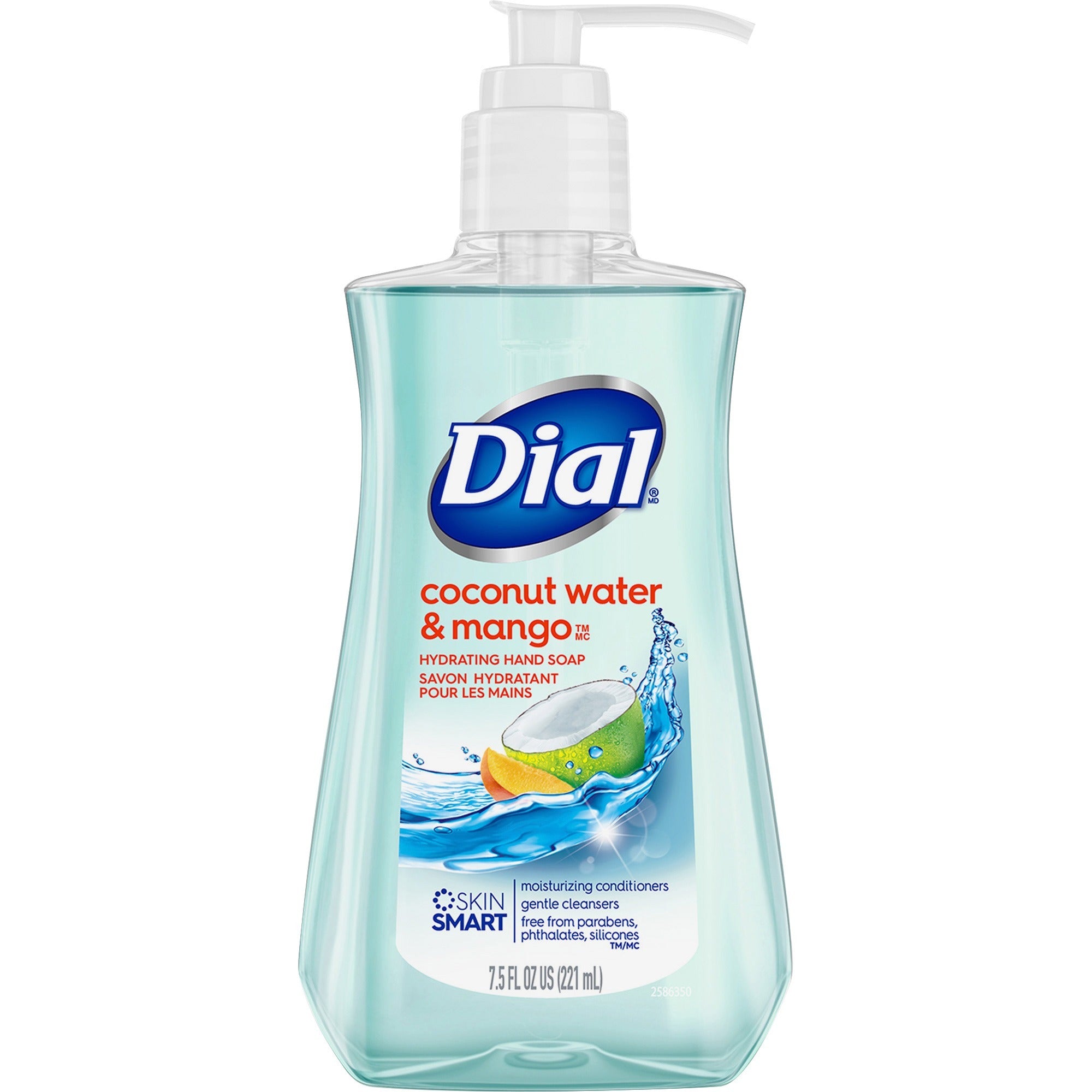Antibacterial Foaming Hand Wash, Coconut Water, 7.5 oz Pump Bottle, 8/Carton
