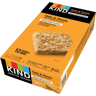Healthy Grains Bar, Oats and Honey with Toasted Coconut, 1.2 oz, 12/Box