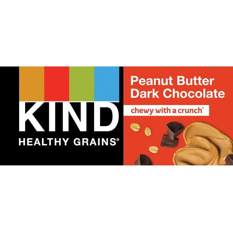 Healthy Grains Bar, Peanut Butter Dark Chocolate, 1.2 oz, 12/Box