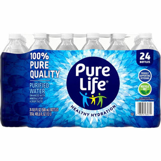 Pure Life Purified Bottled Water - Ready-to-Drink - 16.91 fl oz (500 mL) - 1872 / Pallet