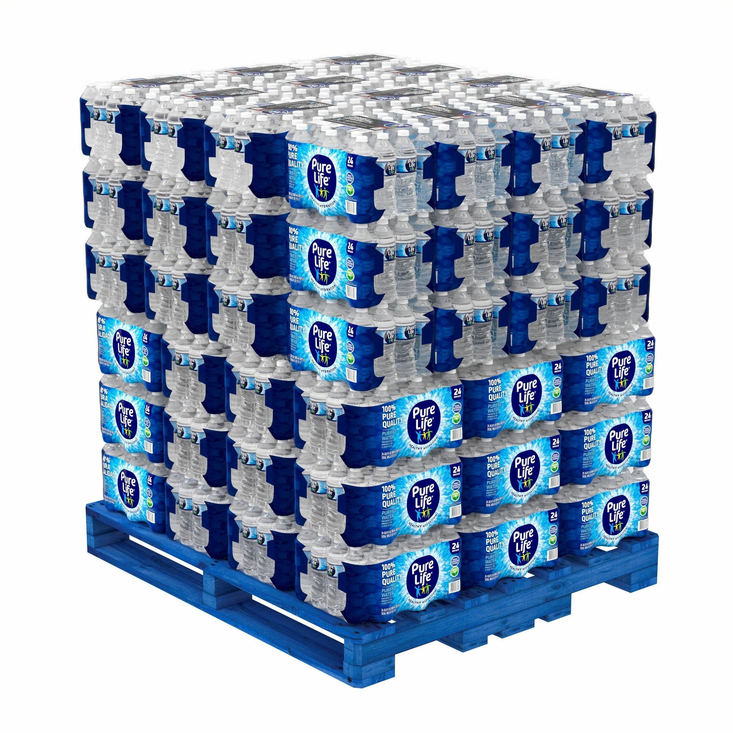 Pure Life Purified Bottled Water - Ready-to-Drink - 16.91 fl oz (500 mL) - 1872 / Pallet