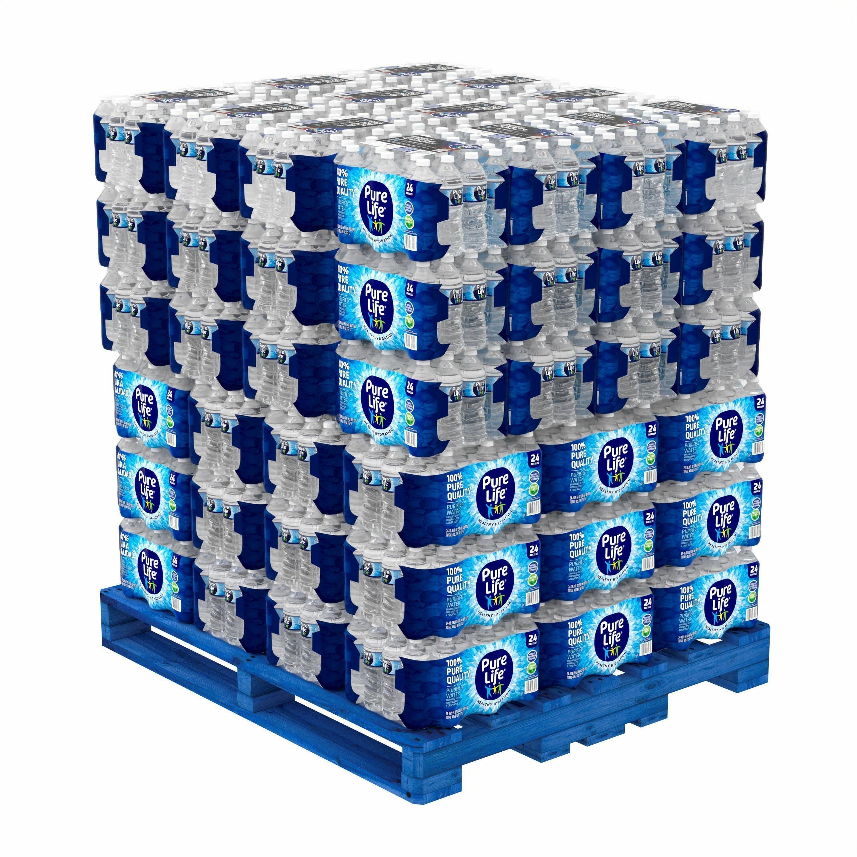 Pure Life Purified Bottled Water - Ready-to-Drink - 16.91 fl oz (500 mL) - 1872 / Pallet