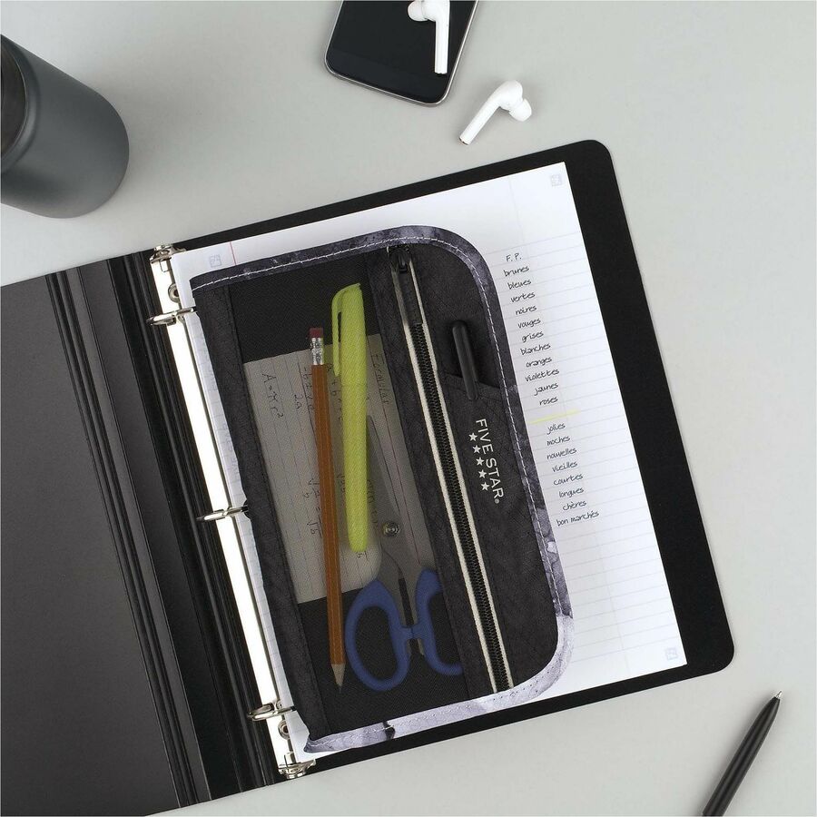 Five Star Xpanz Carrying Case (Pouch) Pencil, Pen, Supplies - Assorted - Puncture Resistant - 1 Each