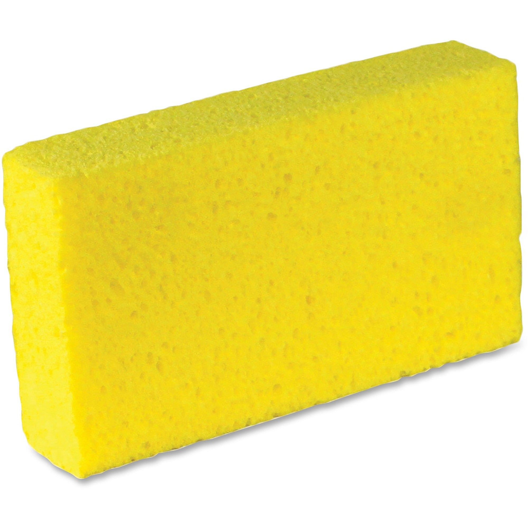Impact Large Cellulose Sponges - 1.7" Height x 4.2" Width x 7.5" Length - 6/Pack - Cellulose - Yellow - 