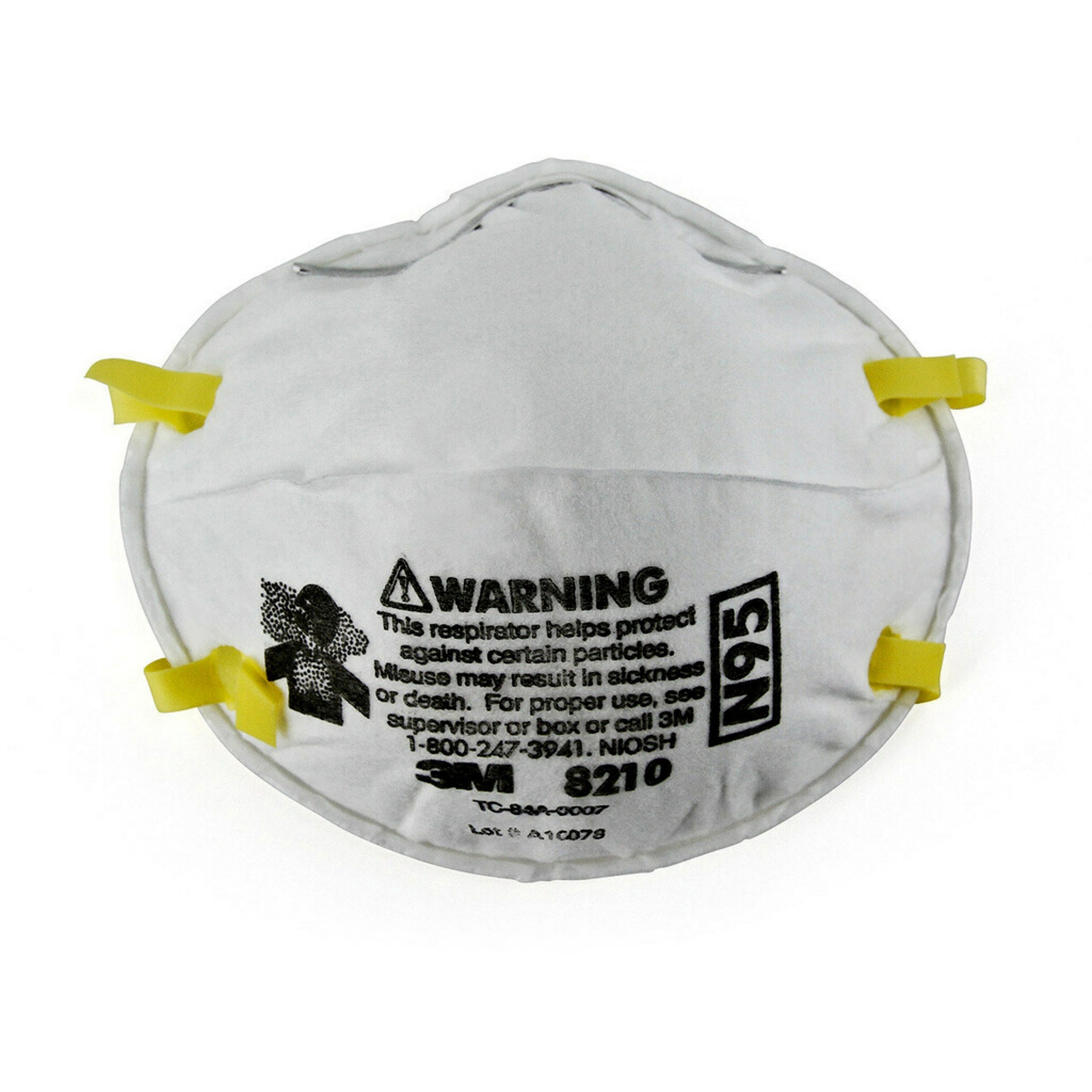 3M 8210 Safety Respirator, Sold as 1 Box, 20 Each per Box - 2