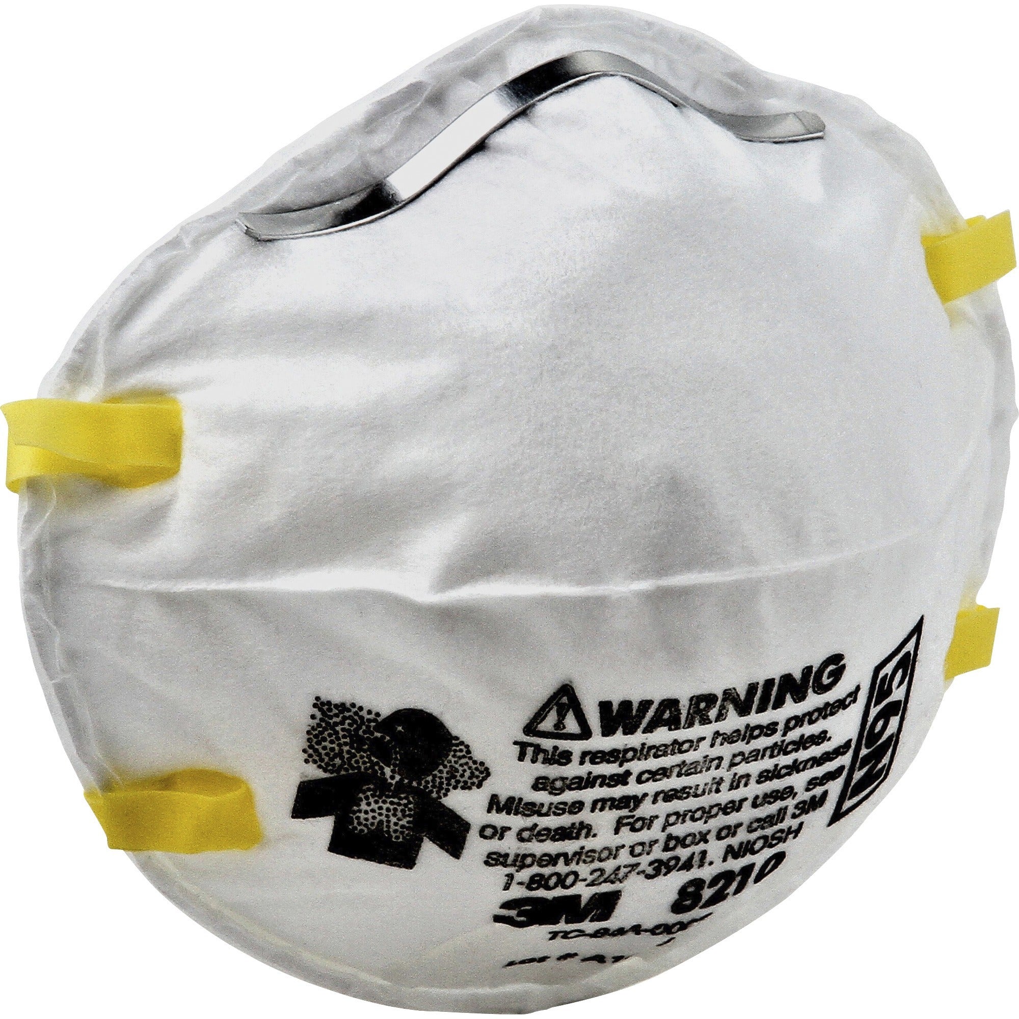 3M 8210 Safety Respirator, Sold as 1 Box, 20 Each per Box - 1