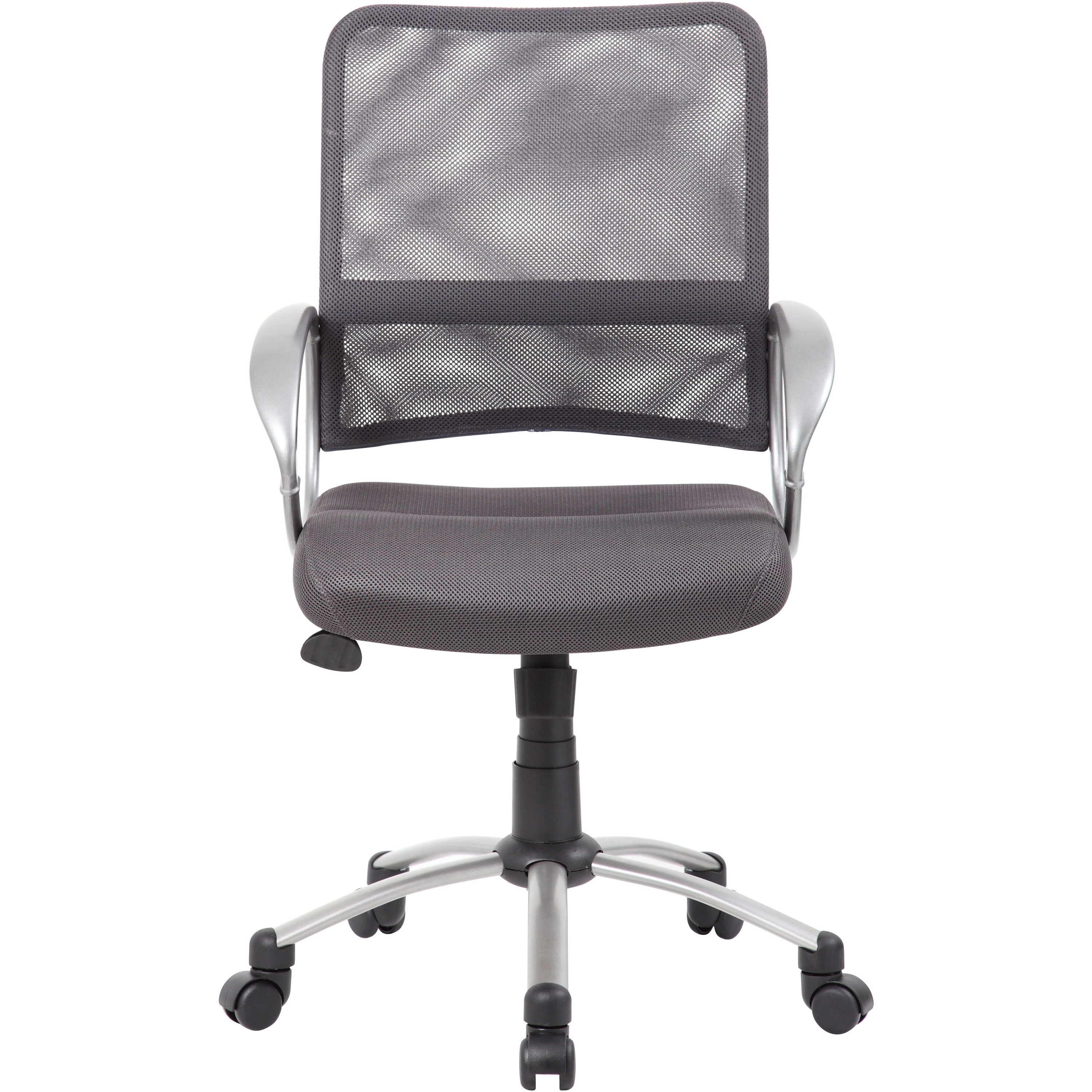 boss-mesh-back-chair-charcoal-gray-mesh-seat-chrome-black-pewter-frame-5-star-base-charcoal-gray-1-each_bopb6416cg - 2