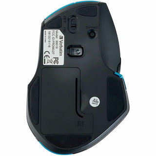 Verbatim Wireless Desktop 8-Button Deluxe Mouse - Blue LED/Optical - Wireless - Radio Frequency - Blue - 1 Pack - USB - 1600 dpi - Scroll Wheel - 8 Button(s)