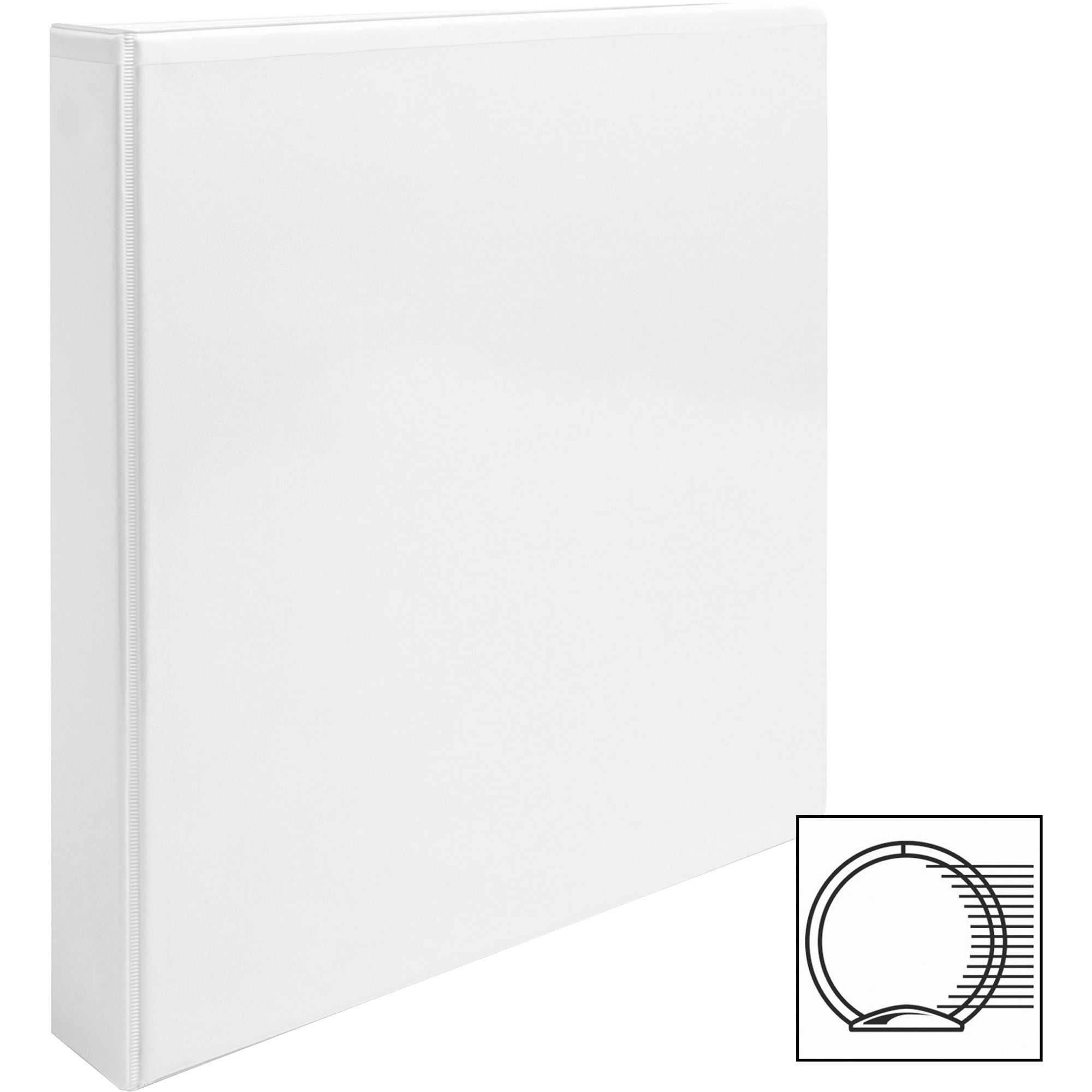 Business Source Round-ring View Binder - 