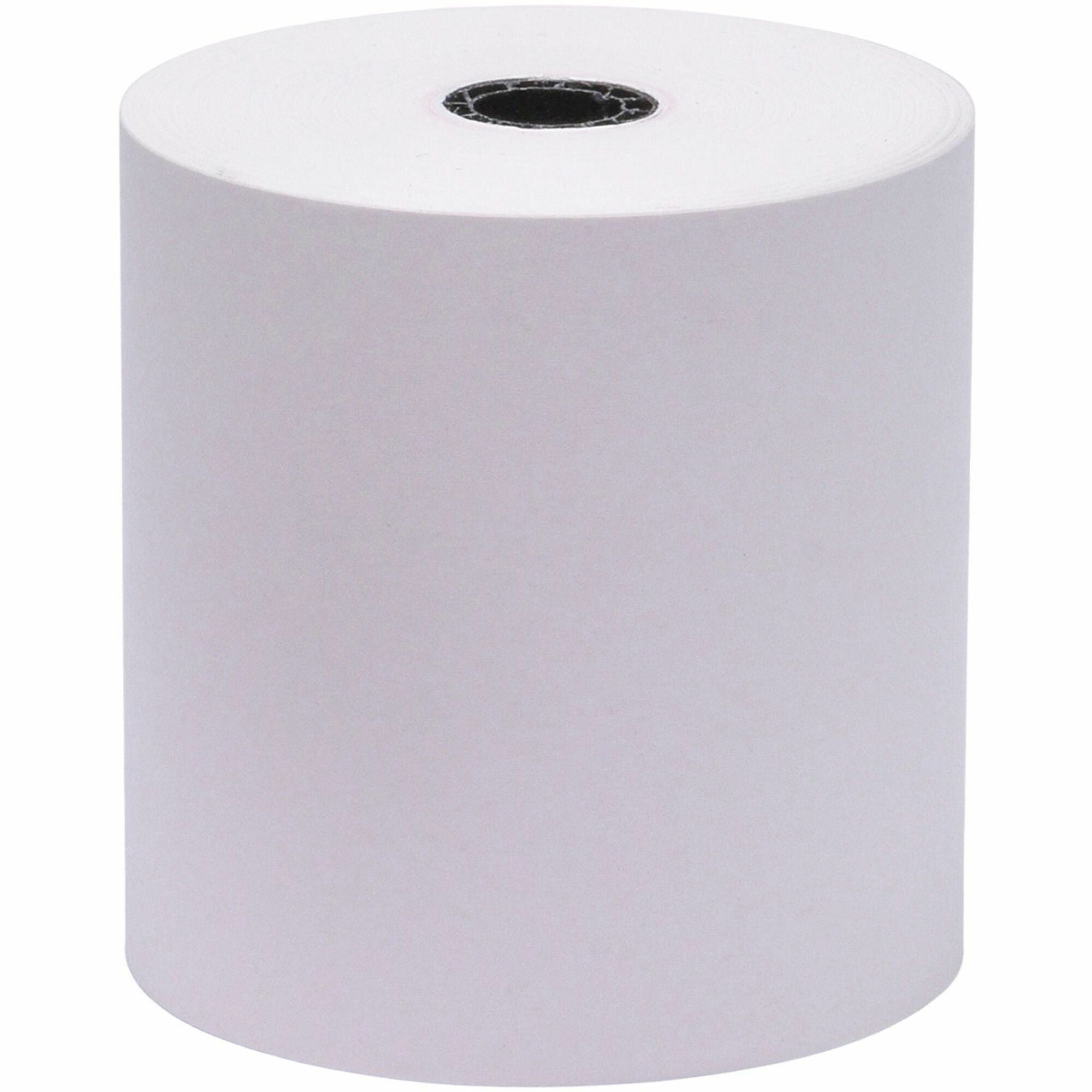 Business Source 1-Ply Adding Machine Rolls - 3" x 165 ft - 50 / Carton - Sustainable Forestry Initiative (SFI) - Lint-free, End of Paper Indicator, Single Ply - White