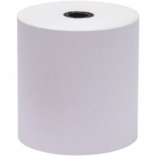 Business Source 1-Ply Adding Machine Rolls - 3" x 165 ft - 50 / Carton - Sustainable Forestry Initiative (SFI) - Lint-free, End of Paper Indicator, Single Ply - White - 