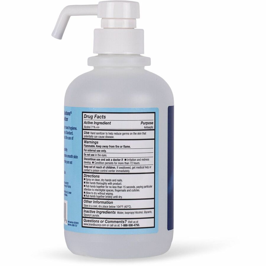 Clorox Commercial Solutions Hand Sanitizer - 16.9 fl oz (500 mL) - Pump Bottle Dispenser - Kill Germs - Hand - Moisturizing - Clear - Non-sticky, Non-greasy - 12 / Carton