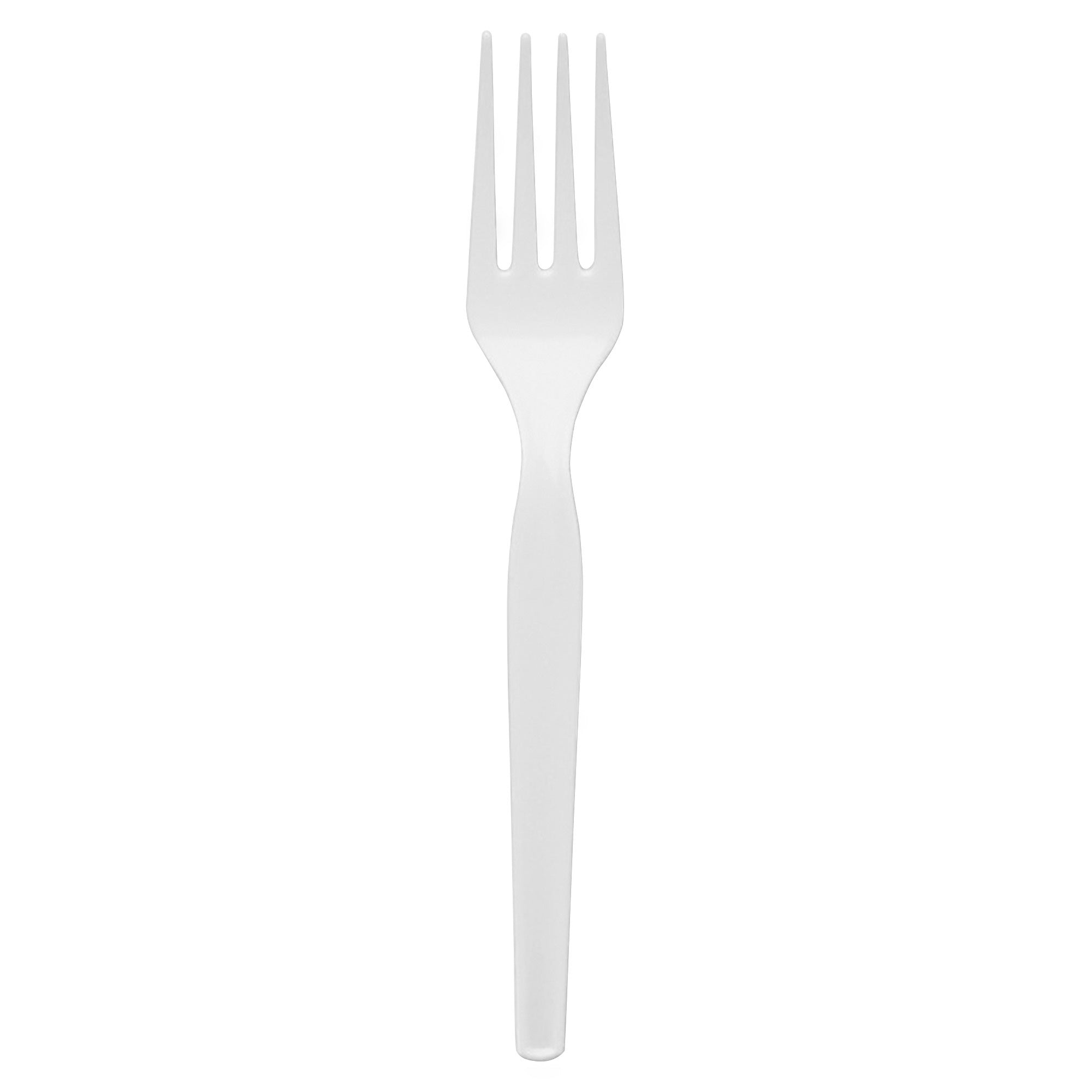 Plastic Cutlery, Heavy Mediumweight Fork, 1,000 Carton - 1