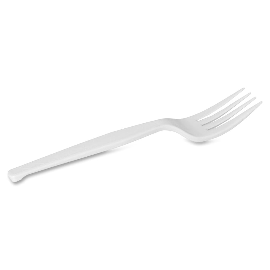 Plastic Cutlery, Heavy Mediumweight Fork, 1,000 Carton - 2