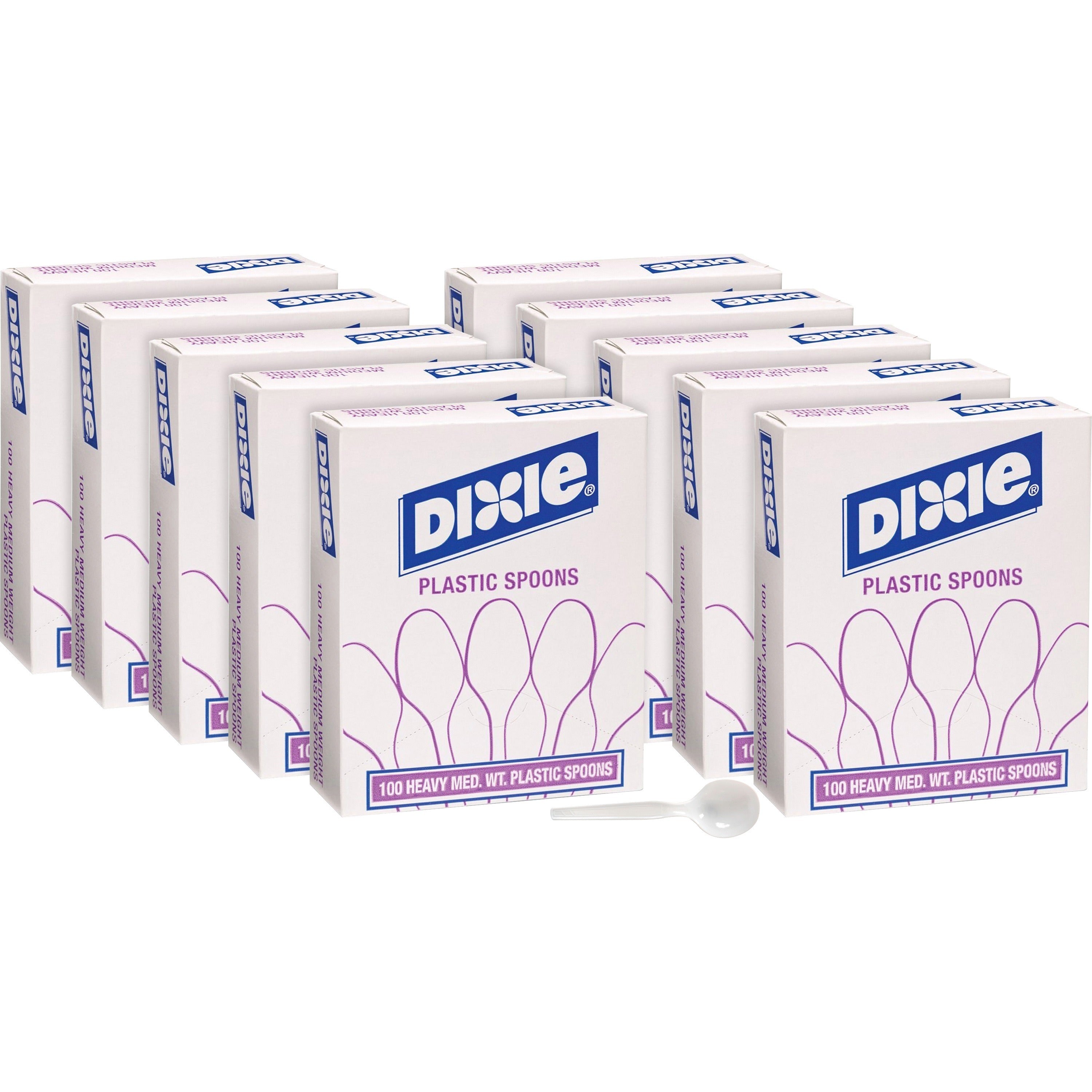 Plastic Cutlery, Heavy Mediumweight Soup Spoon, 1,000/Carton