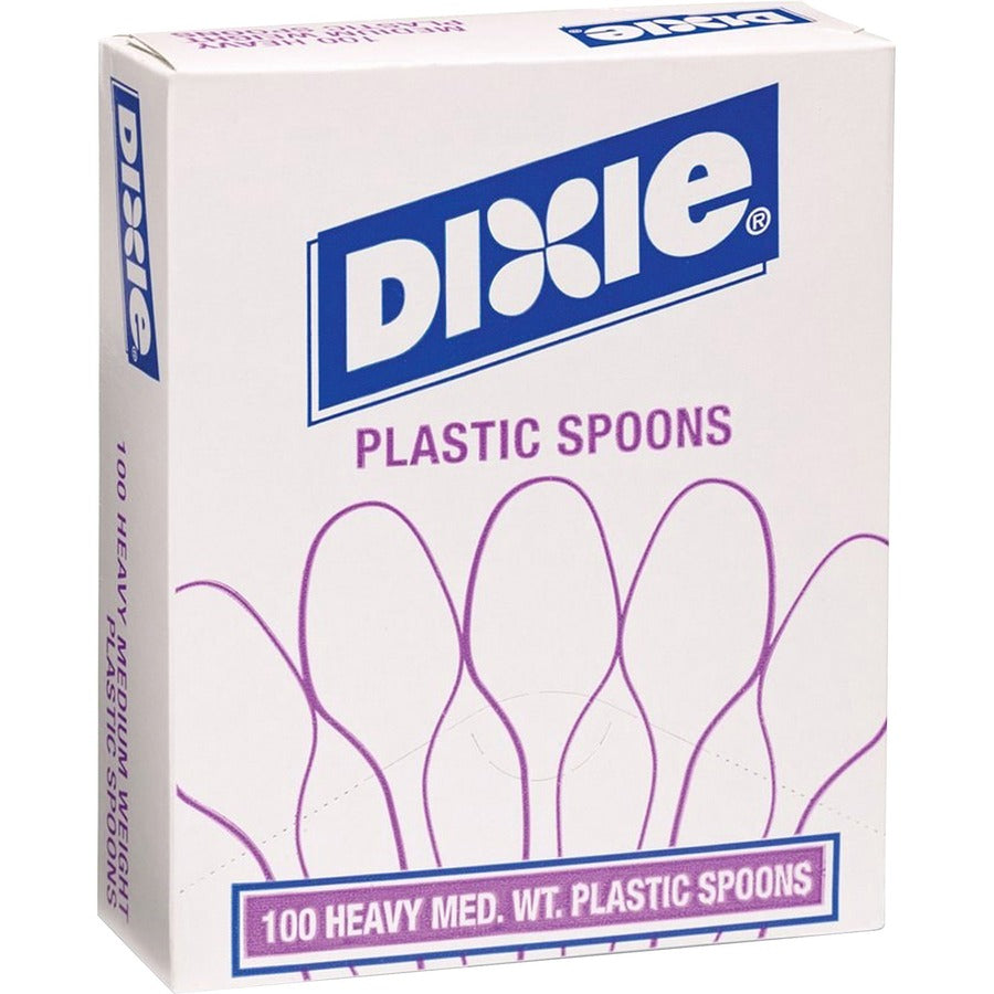 Plastic Cutlery, Heavy Mediumweight Soup Spoon, 1,000/Carton