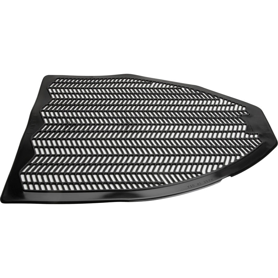 Genuine Joe Deodorizing Urinal Z-Mat - Lasts upto 6 Weeks - 6 / Carton - Black