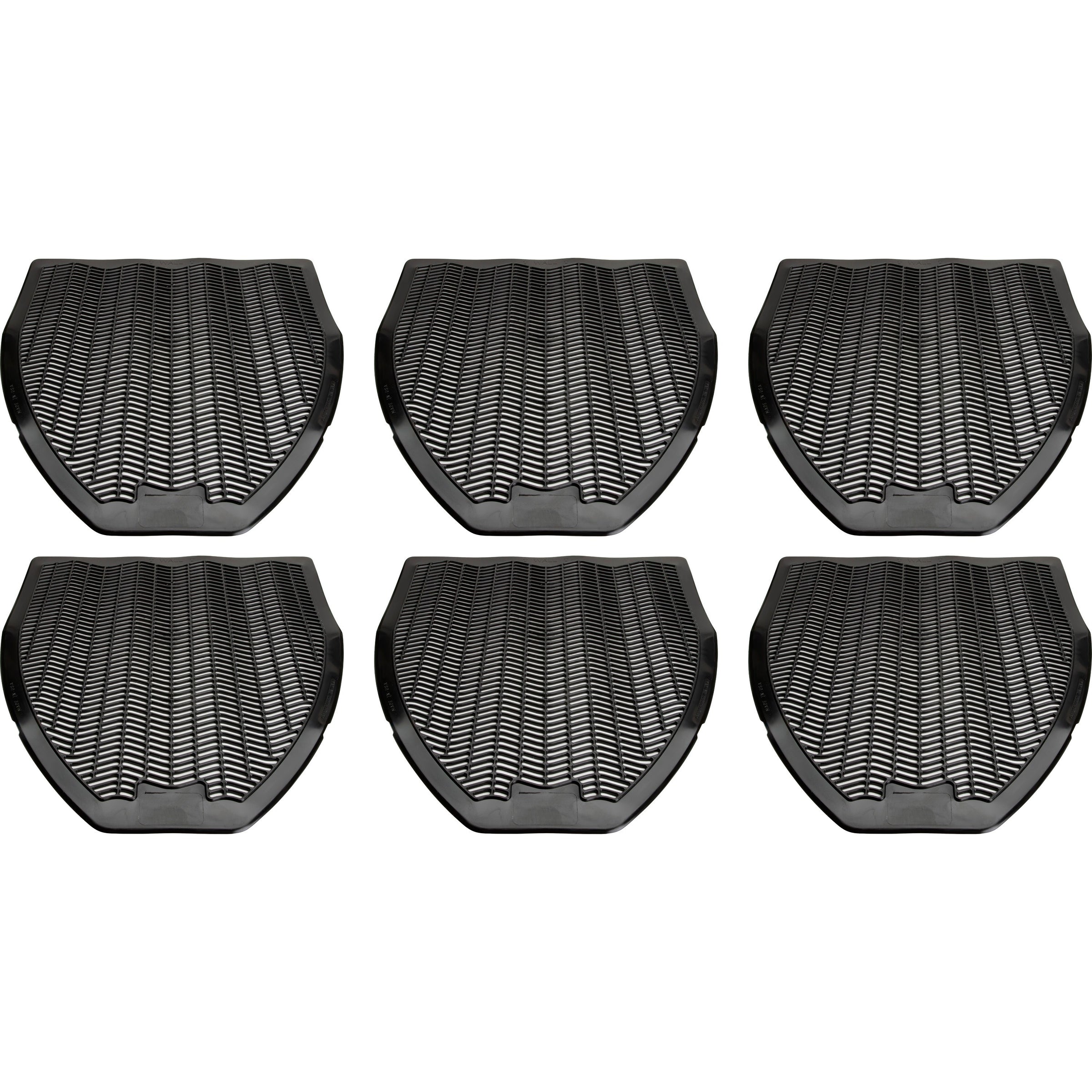 Genuine Joe Deodorizing Urinal Z-Mat - Lasts upto 6 Weeks - 6 / Carton - Black - 