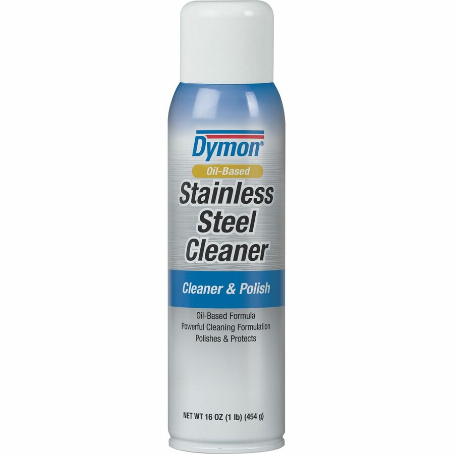 dymon-oil-based-stainless-steel-cleaner-for-stainless-steel-aluminum-chrome-copper-brass-16-fl-oz-05-quart-neutral-scent-12-carton-white_itw20920ct - 2