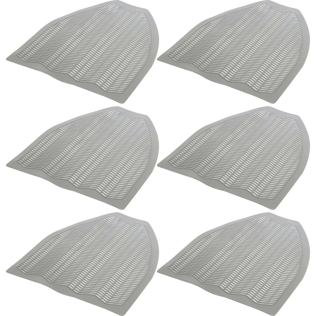 Z-Mat Neutra Tech Disposable Urinal Mat - Disposable, Non-slip, Stain Resistant, Gripper, Durable, Damage Resistant, Acid Resistant, Anti-bacterial, Absorbent - 6 / Carton - Gray