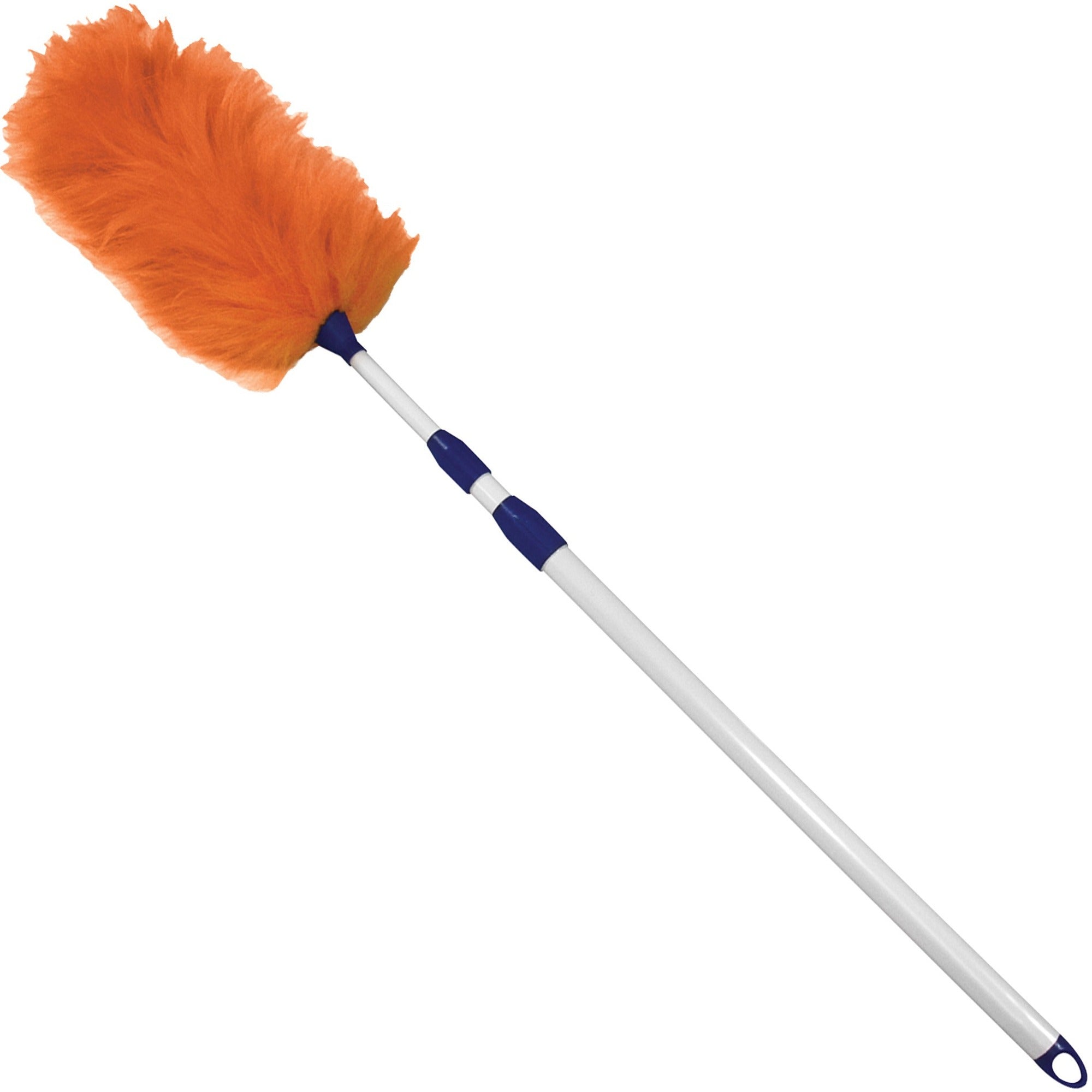Impact Adjustable Lambswool Duster - 60" Overall Length - White Handle - 1 Each - Assorted, Multi - 