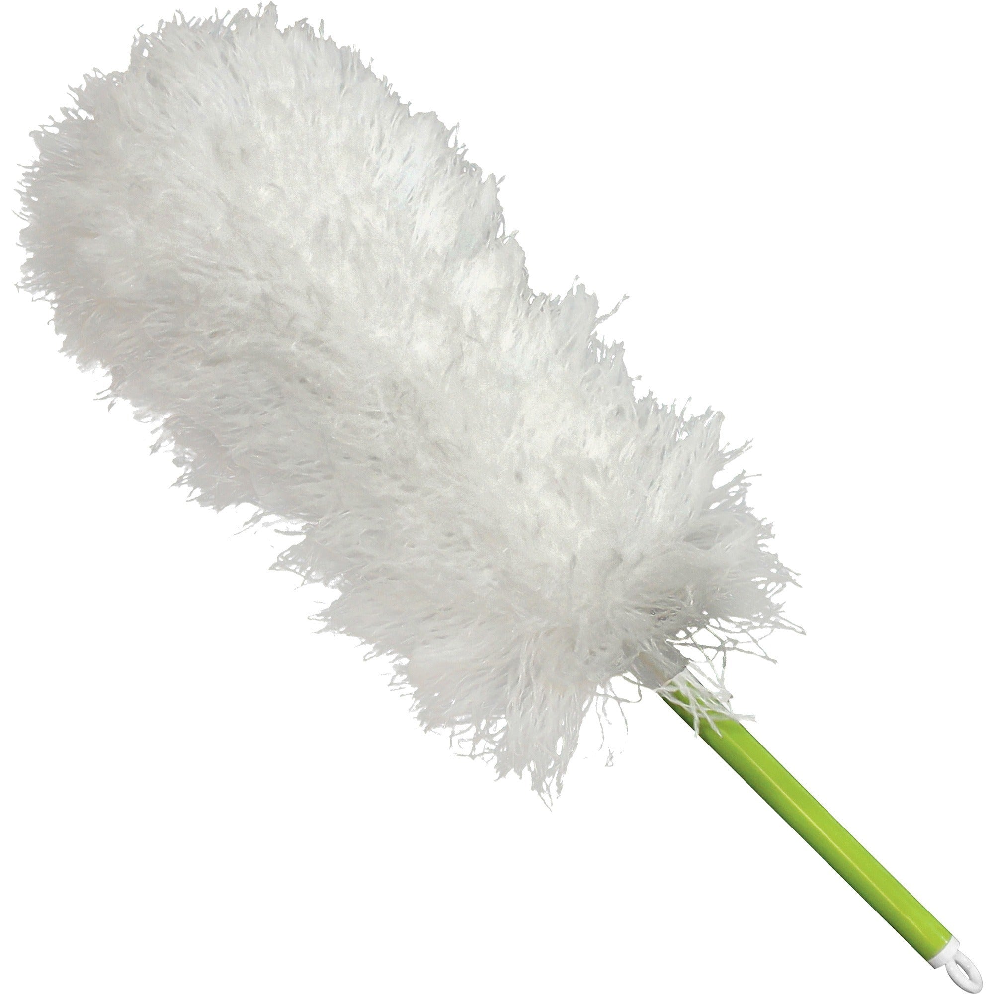 Impact Microfiber Hand Duster - 16" Overall Length - 1 Each - Green, White - 