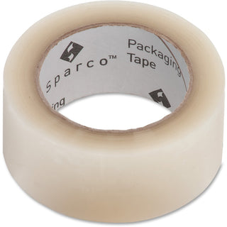 Sparco Transparent Hot-melt Tape - 110 yd Length x 2" Width - 1.9 mil Thickness - 3" Core - 1.60 mil - Moisture Resistant, Abrasion Resistant, Split Resistant - For Sealing, General Purpose - 6 / Pack - Transparent