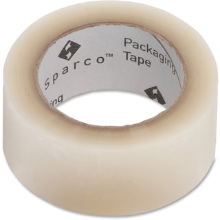 Sparco Transparent Hot-melt Tape - 110 yd Length x 2" Width - 1.9 mil Thickness - 3" Core - 1.60 mil - Moisture Resistant, Abrasion Resistant, Split Resistant - For Sealing, General Purpose - 6 / Pack - Transparent - 