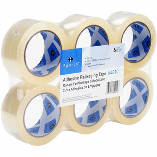 Sparco Premium Heavy-duty Packaging Tape Roll - 55 yd Length x 1.88" Width - 3 mil Thickness - 3" Core - Acrylic Backing - Tear Resistant, Split Resistant, Breakage Resistance - 36 / Carton - Clear