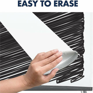 Quartet Whiteboard/Flip-chart Presentation Easel - 24" (2 ft) Width x 36" (3 ft) Height - White Melamine Surface - Gray Frame - Rectangle - Assembly Required - 1 Each