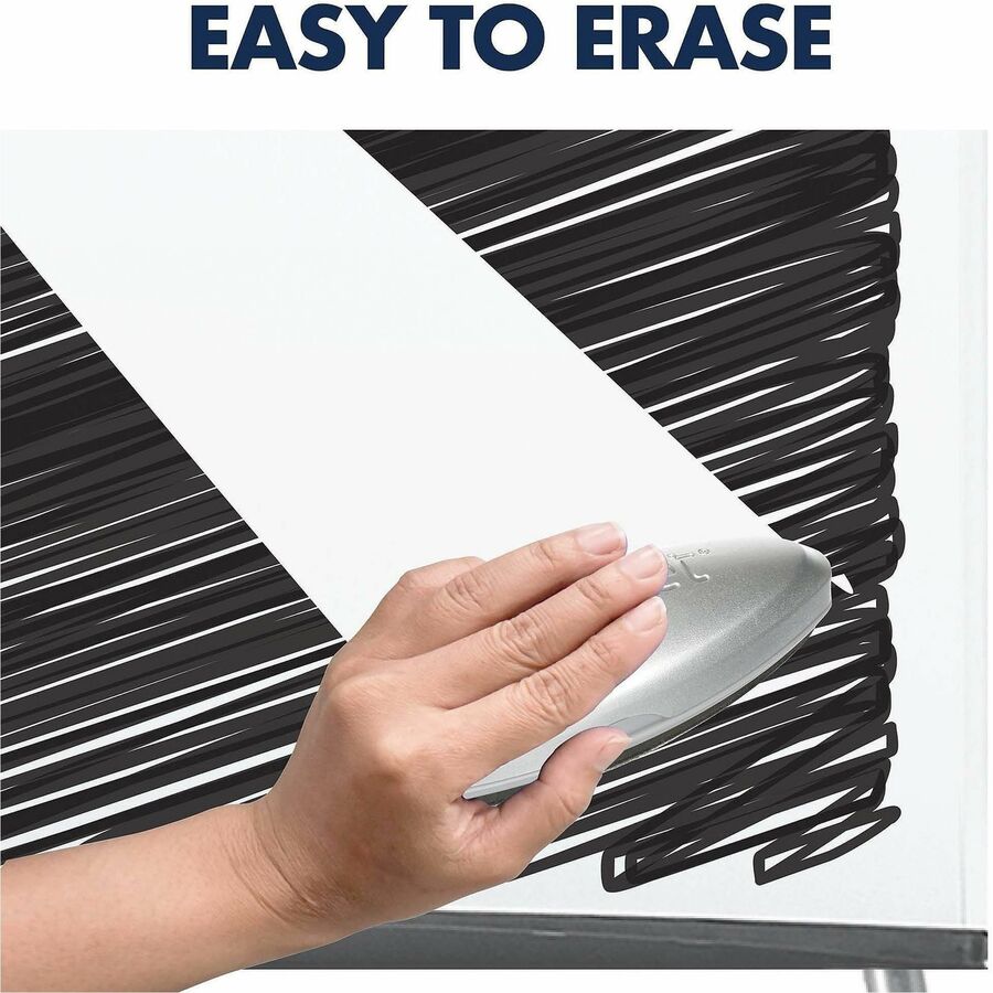 Quartet Whiteboard/Flip-chart Presentation Easel - 24" (2 ft) Width x 36" (3 ft) Height - White Melamine Surface - Gray Frame - Rectangle - Assembly Required - 1 Each