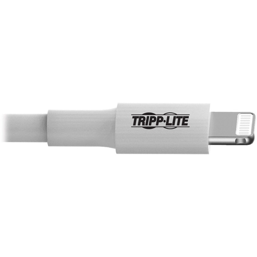 tripp-lite-by-eaton-usb-a-to-lightning-sync-charge-cable-m-m-mfi-certified-white-10-ft-3-m-10-ft-lightning-usb-data-transfer-cable-for-iphone-ipod-ipad-chromebook-first-end-1-x-usb-type-a-male-second-end-1-x-8-pin-lightning-male_trpm100010wh - 2