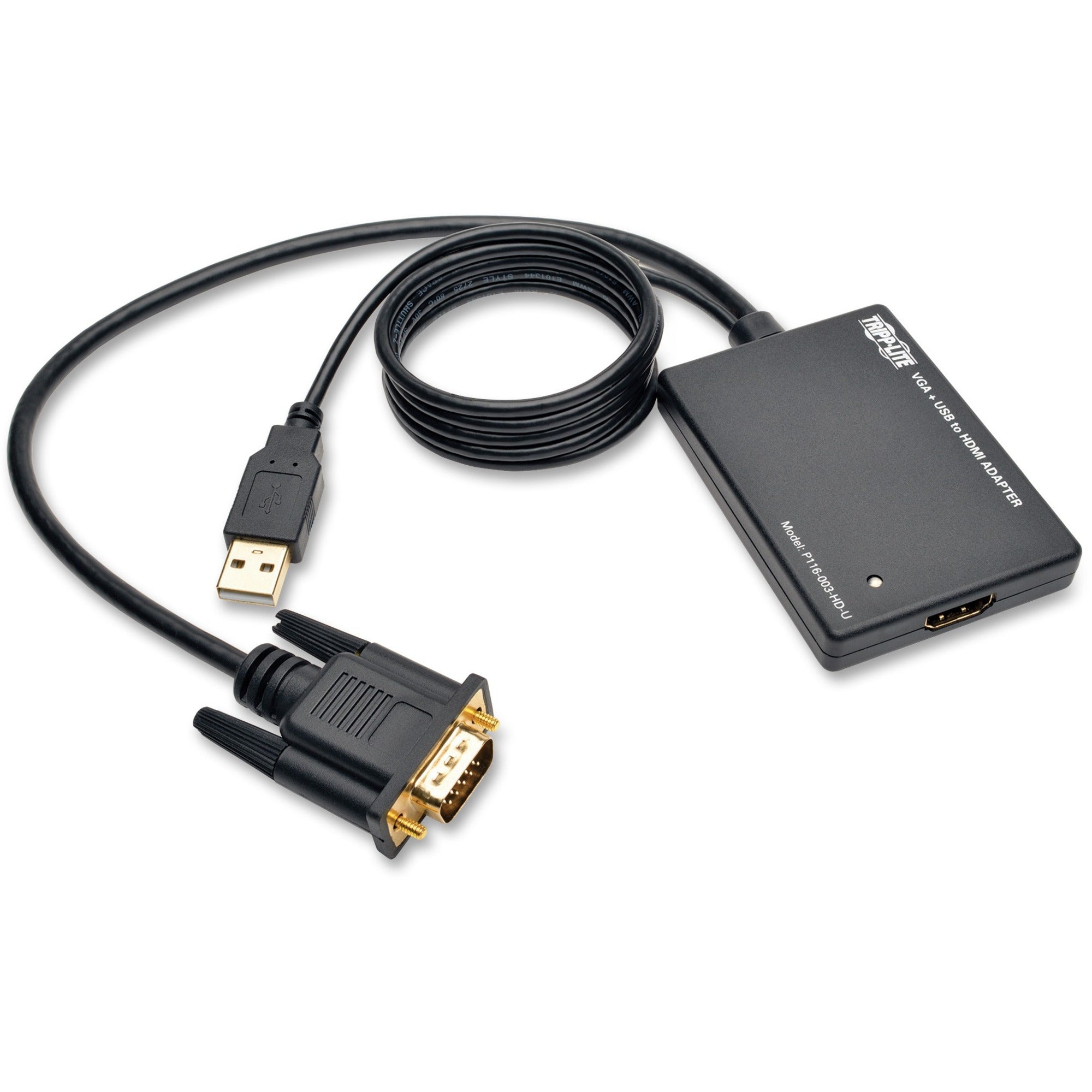 tripp-lite-by-eaton-vga-to-hdmi-active-adapter-cable-with-audio-and-usb-power-m-f-1080p-6-in-152-cm-functions-signal-conversion-1920-x-1080-vga-usb-1-pack-external_trpp116003hdu - 1