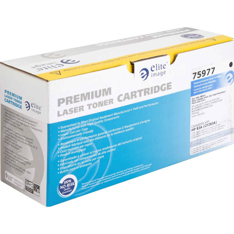 Elite Image Remanufactured Toner Cartridge - Alternative for HP (83A) - Laser - 1500 Pages - Black - 1 Each