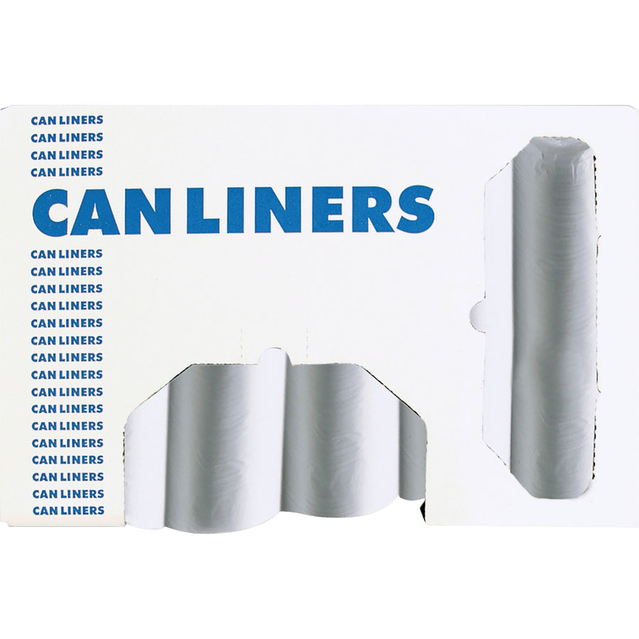 Heritage AccuFit .9mil Clear Can Liners - 32 gal/55 lb Capacity - 33" Width x 44" Length - 0.90 mil (23 Micron) Thickness - Clear - 100/Carton - Can - 4