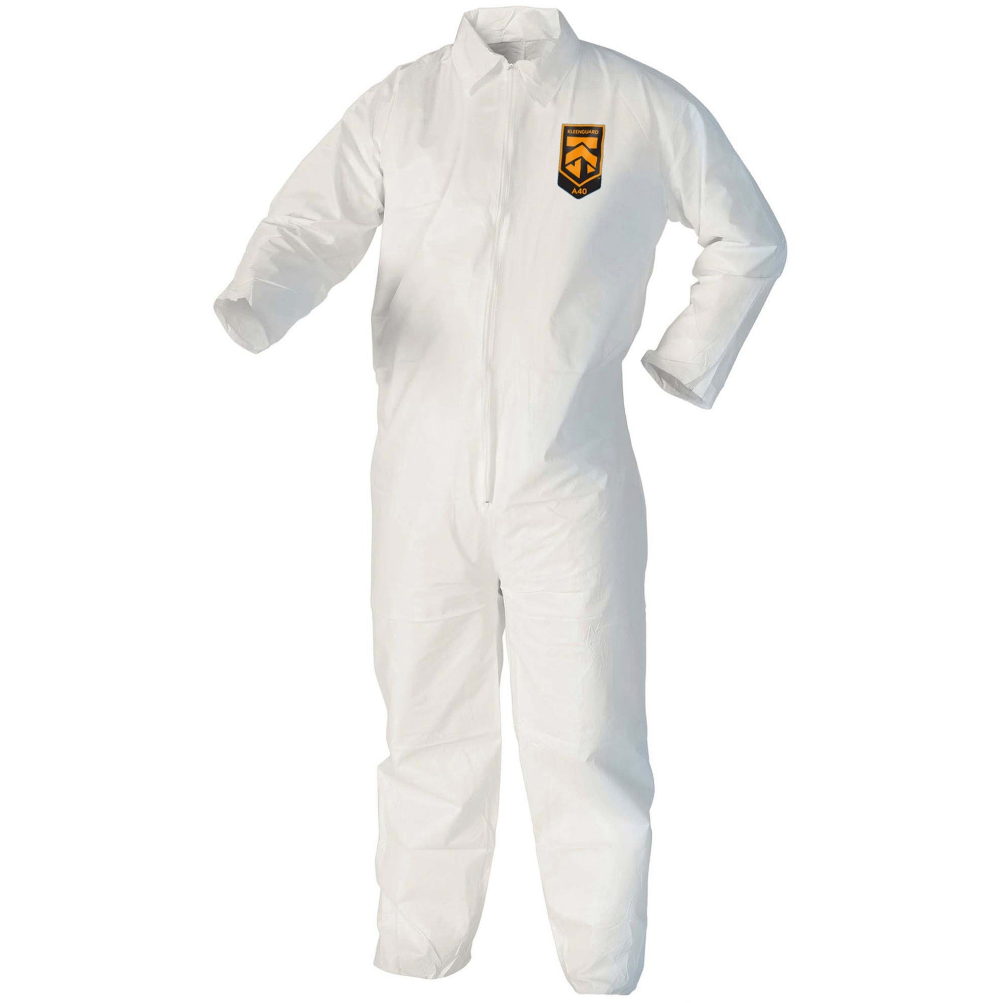 kleenguard-a40-coveralls-zipper-front-2-xtra-large-size-liquid-flying-particle-protection-white-comfortable-zipper-front-breathable-25-carton_kcc44305 - 1