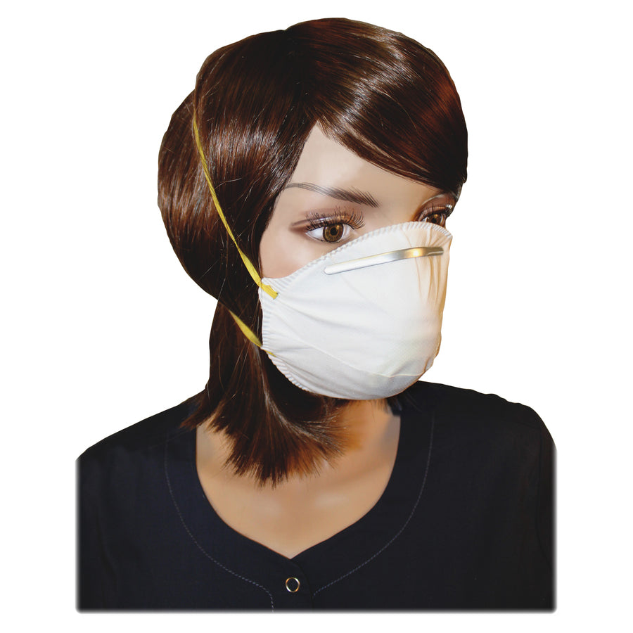 ProGuard Particulate Respirators - Mist, Dust, Respiratory, Pollen Protection - White - Comfortable, Adjustable Nose-piece, Disposable - 20 / Box