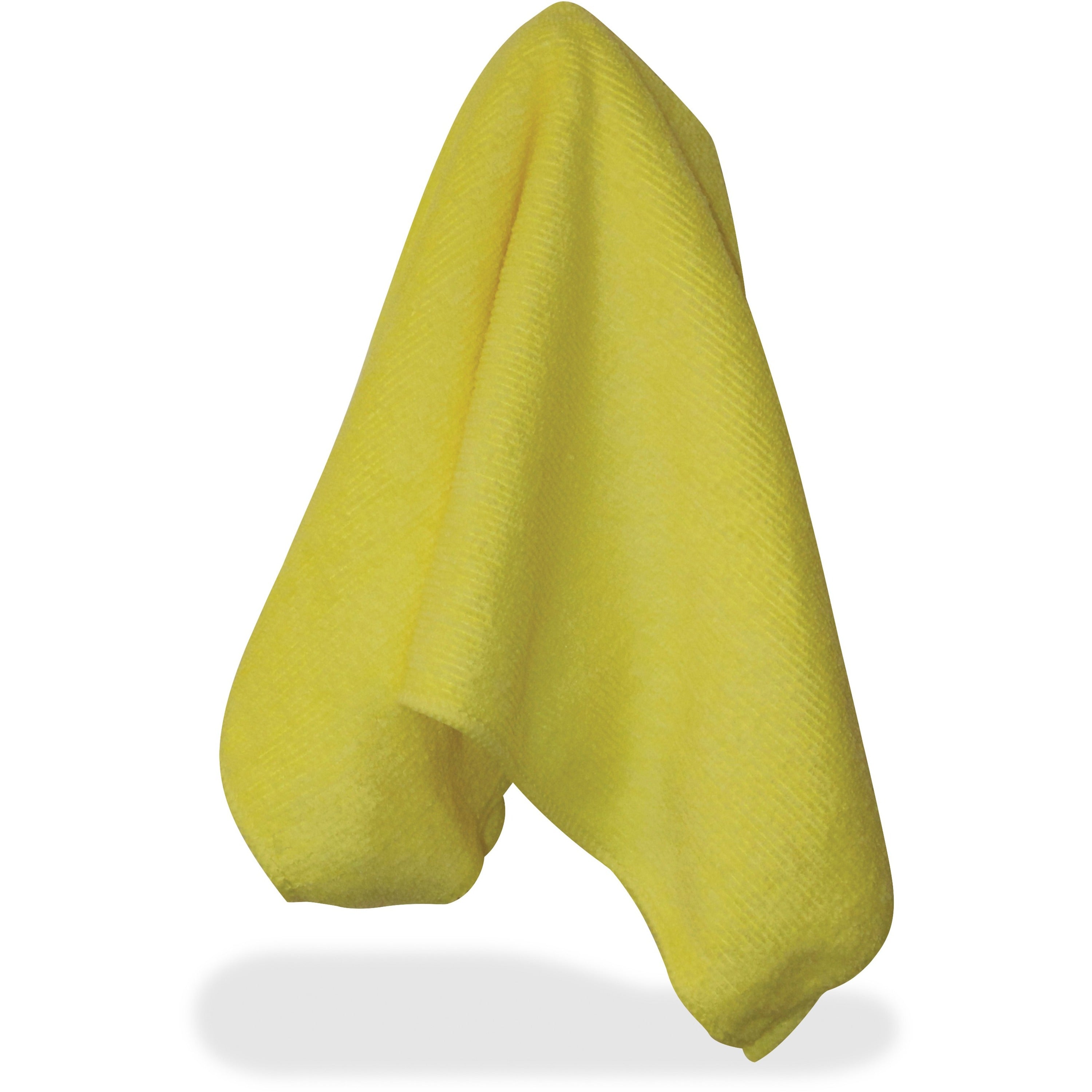 Impact Yellow Microfiber Cloths - For Multipurpose - 16" Length x 16" Width - 12 / Bag - Yellow - 