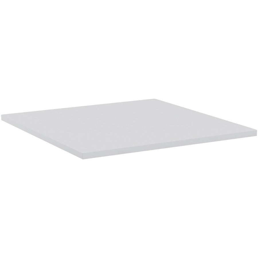 Lorell Hospitality Collection Tabletop - For - Table TopSquare Top - 36" Table Top Length x 36" Table Top Width x 1" Table Top Thickness - Assembly Required - High Pressure Laminate (HPL), Light Gray - 1 Each - 