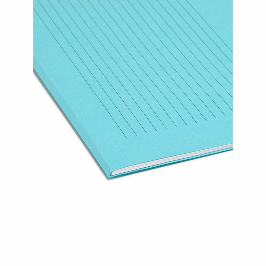 Smead SuperTab 1/3 Tab Cut Letter Recycled Top Tab File Folder - 8 1/2" x 11" - Top Tab Location - Assorted Position Tab Position - Pink, Yellow, Goldenrod, Aqua - 10% Recycled - 12 / Pack