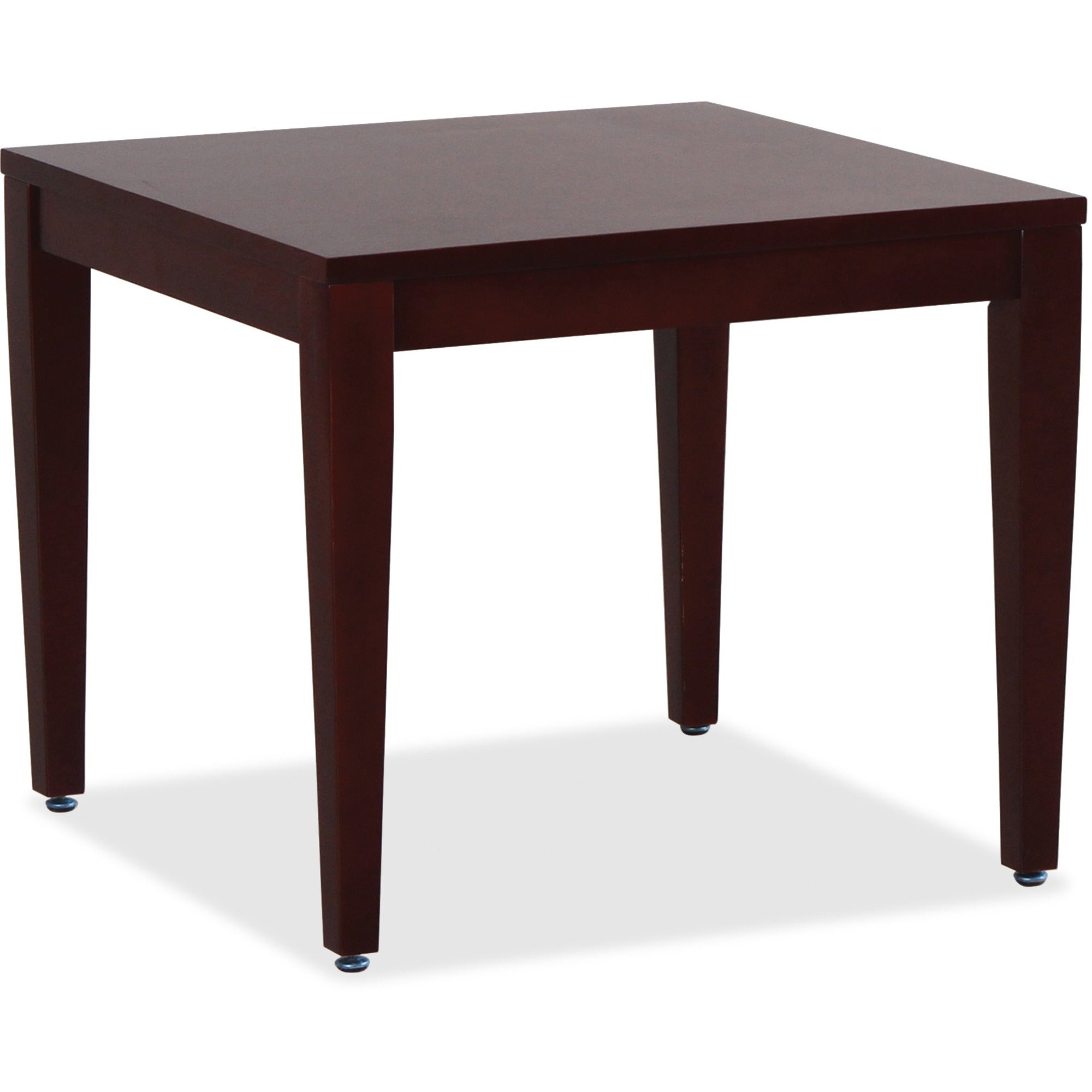 Lorell Solid Wood Corner Table - For - Table TopSquare Top - Four Leg Base - 4 Legs - 23.60" Table Top Length x 23.60" Table Top Width - 20" Height x 23.63" Width x 23.63" Depth - Assembly Required - 1 Each - 