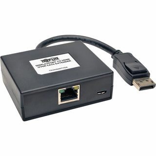 Tripp Lite by Eaton DisplayPort to HDMI over Cat5/6 Active Extender Kit Pigtail Transmitter/Receiver for Video/Audio 150 ft. (45 m) TAA - 1 Input Device - 1 Output Device - 150 ft Range - 2 x Network (RJ-45) - 2 x USB - 1 x HDMI Out - DisplayPort - F