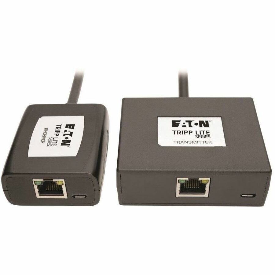Tripp Lite by Eaton DisplayPort to HDMI over Cat5/6 Active Extender Kit Pigtail Transmitter/Receiver for Video/Audio 150 ft. (45 m) TAA - 1 Input Device - 1 Output Device - 150 ft Range - 2 x Network (RJ-45) - 2 x USB - 1 x HDMI Out - DisplayPort - F