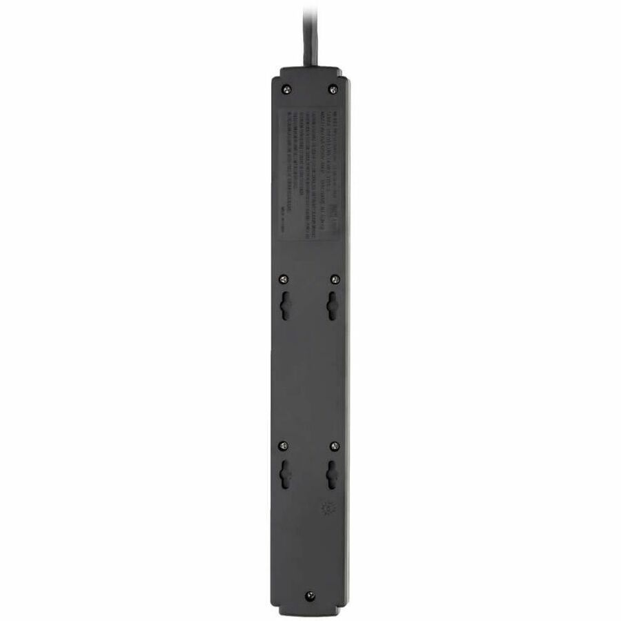 Protect It! Surge Protector, 6 AC Outlets/2 USB Ports, 6 ft Cord, 990 J, Black